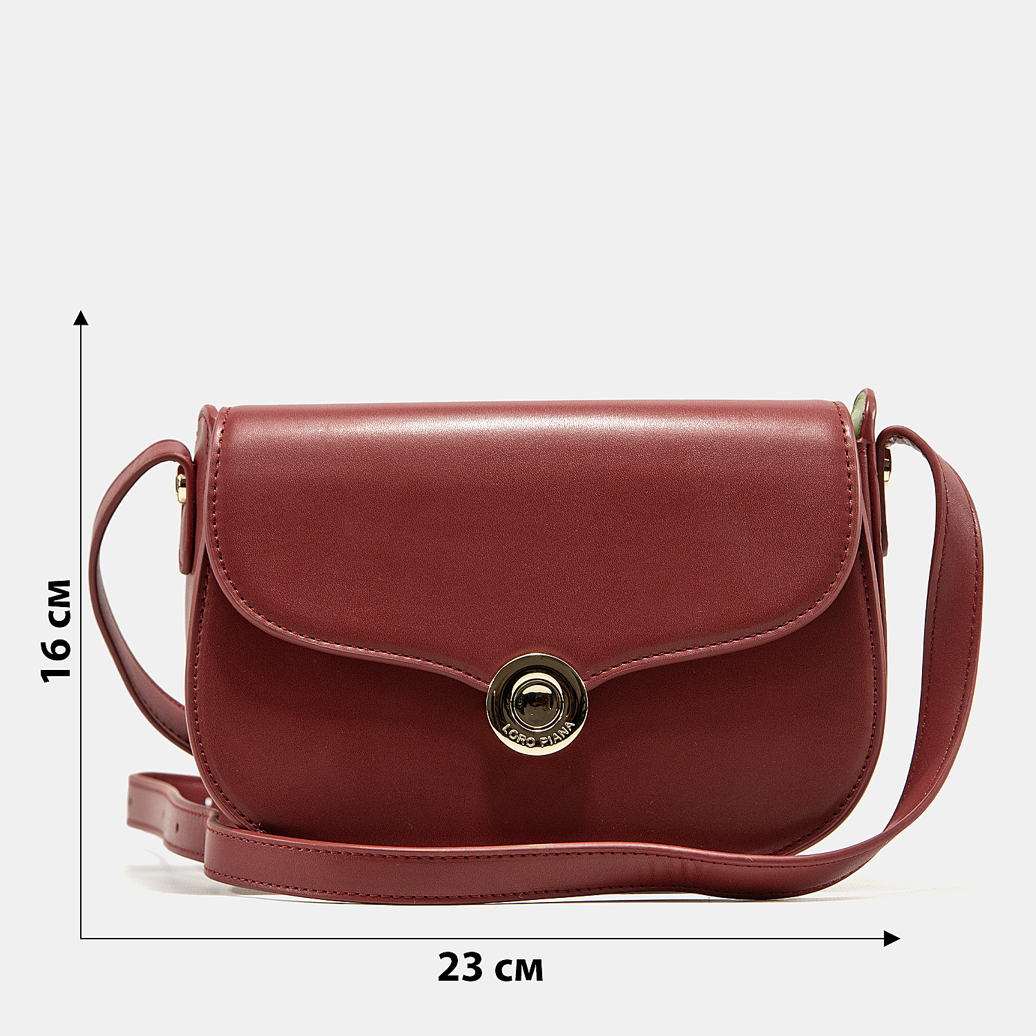 Loro Piana Small Ghiera Bag in Dark Cherry Smooth Calfskin - 3