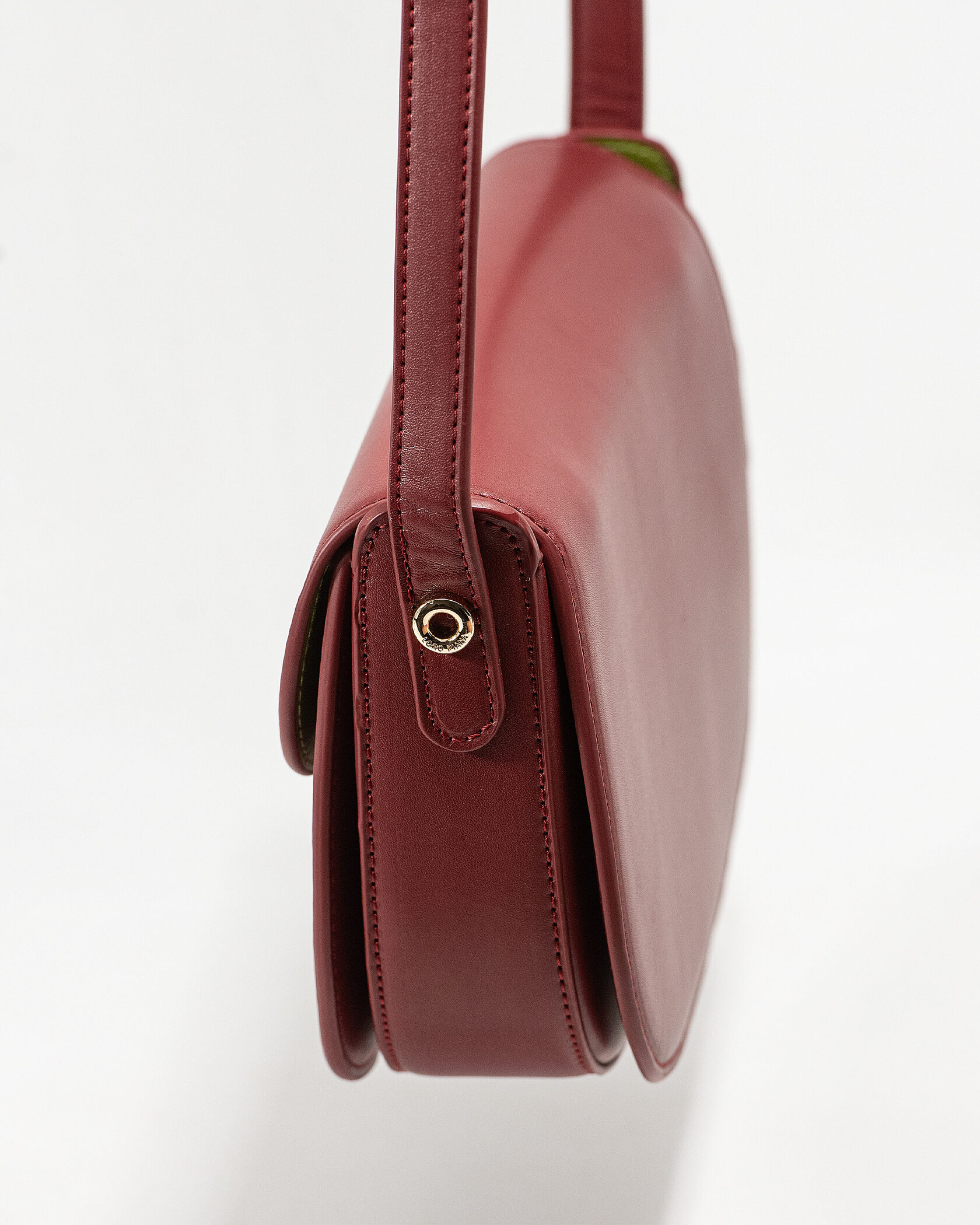 Loro Piana Small Ghiera Bag in Dark Cherry Smooth Calfskin - 9