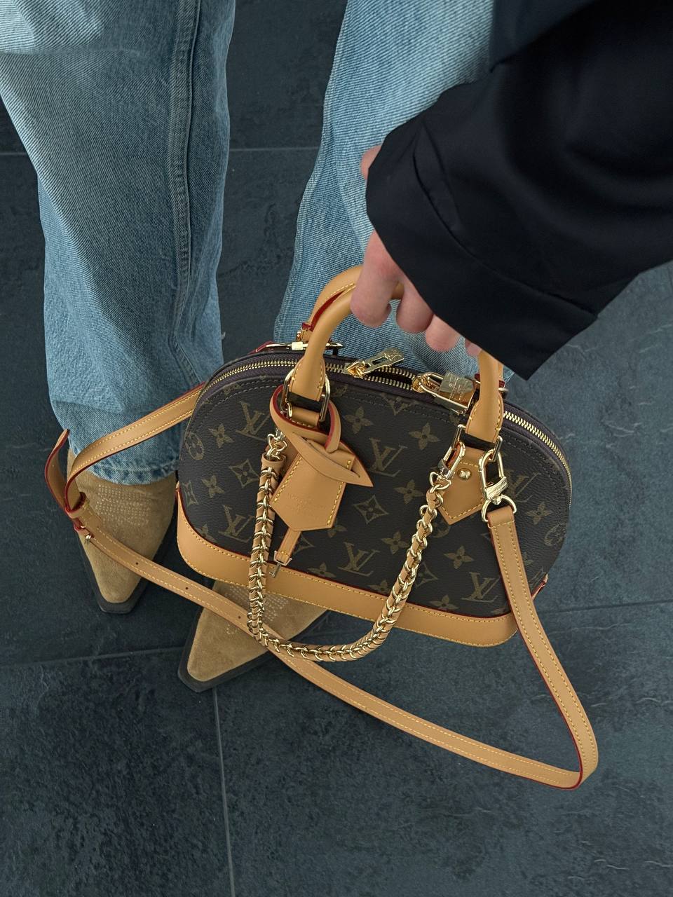 Louis Vuitton Alma BB Bag Brown/Beige - 9