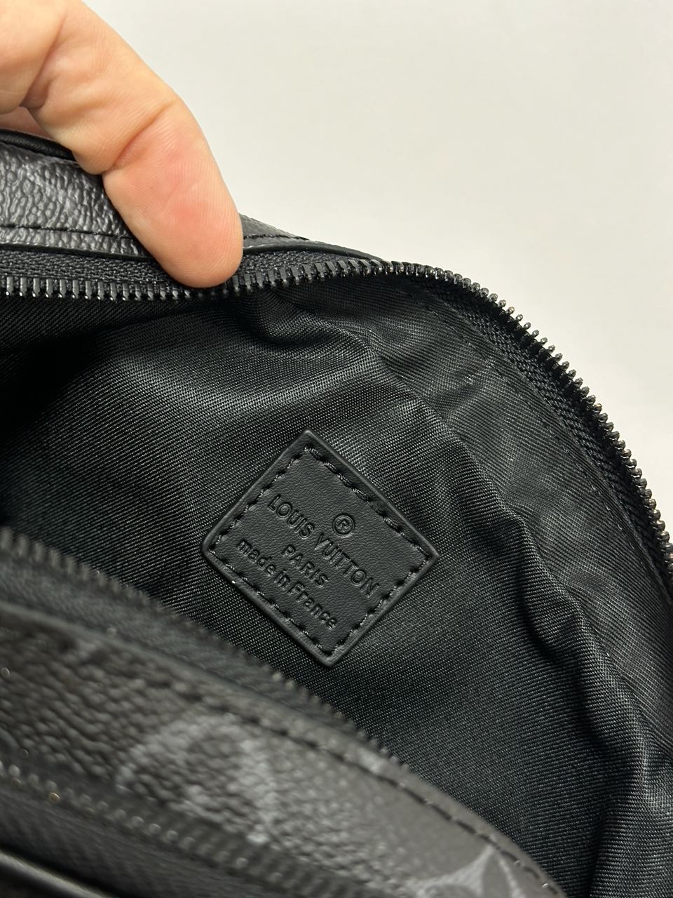 Louis Vuitton Alpha Wearable Wallet Grey Black - 14