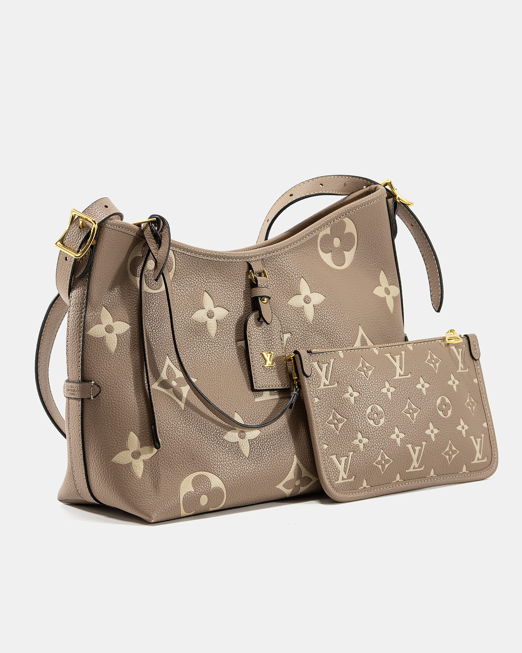 Louis Vuitton Bagatelle Medium Hobo Bag in Taupe Monogram Empreinte Leather - 5