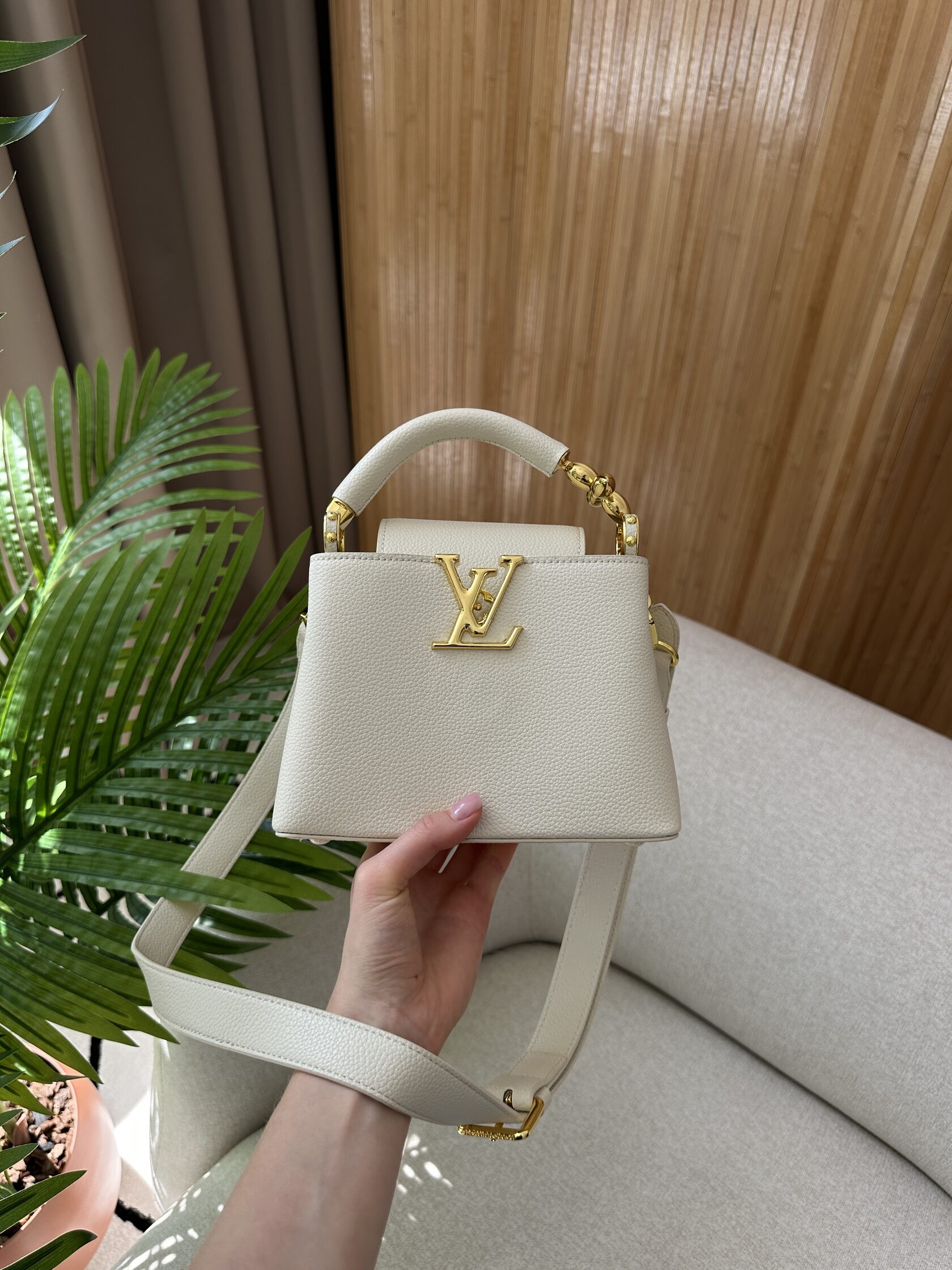 Louis Vuitton Capucines Mini White/Gold - 7