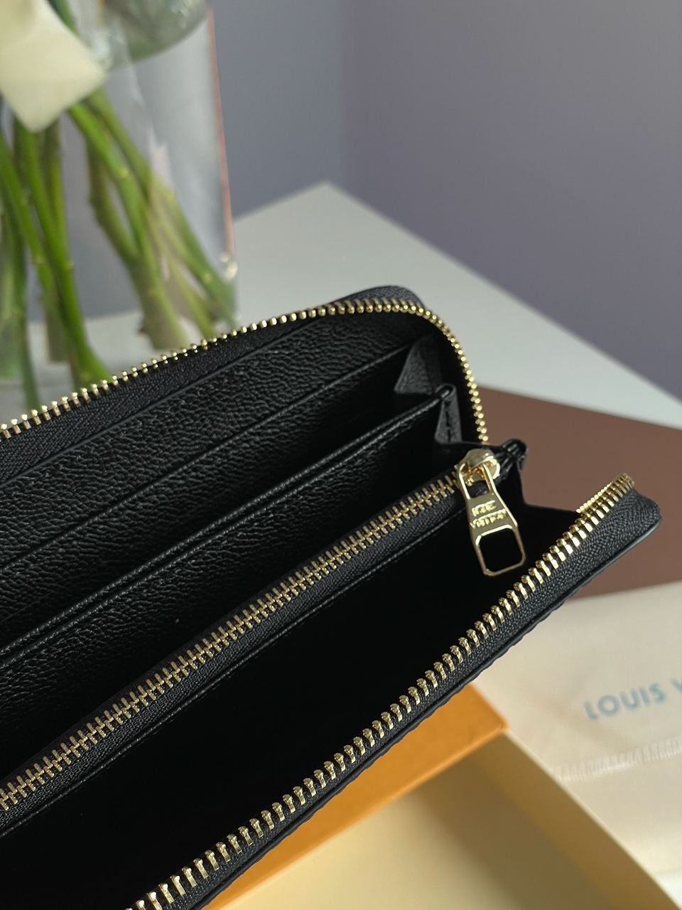 Louis Vuitton Clemence Wallet Bicolor Black/Cream - 12