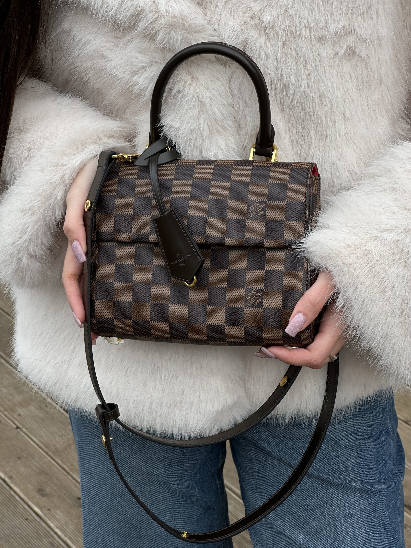 Louis Vuitton Cluny Mini Damier Ebene - 11