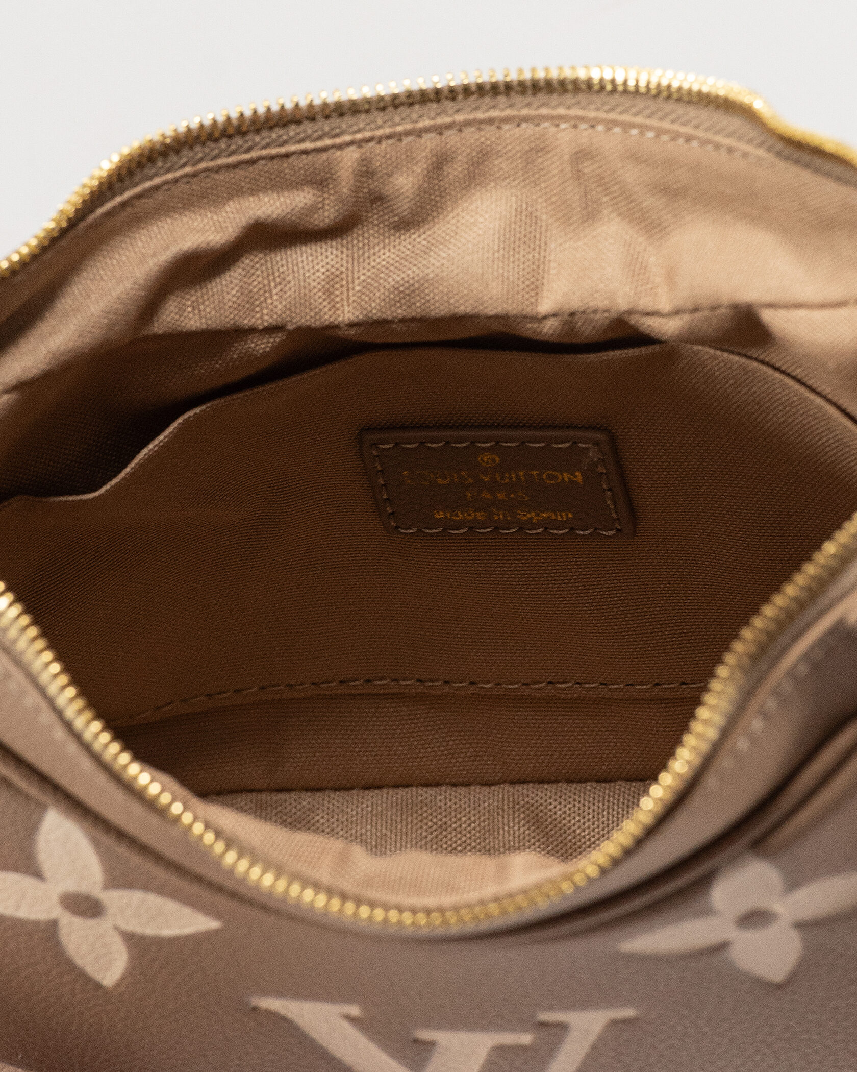 Louis Vuitton Croissant Small Hobo Bag in Taupe Monogram Empreinte Leather - 15