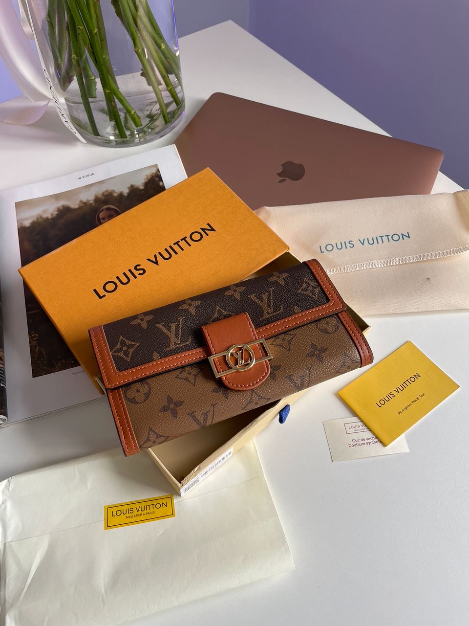 Louis Vuitton Dauphine Wallet Brown - 4