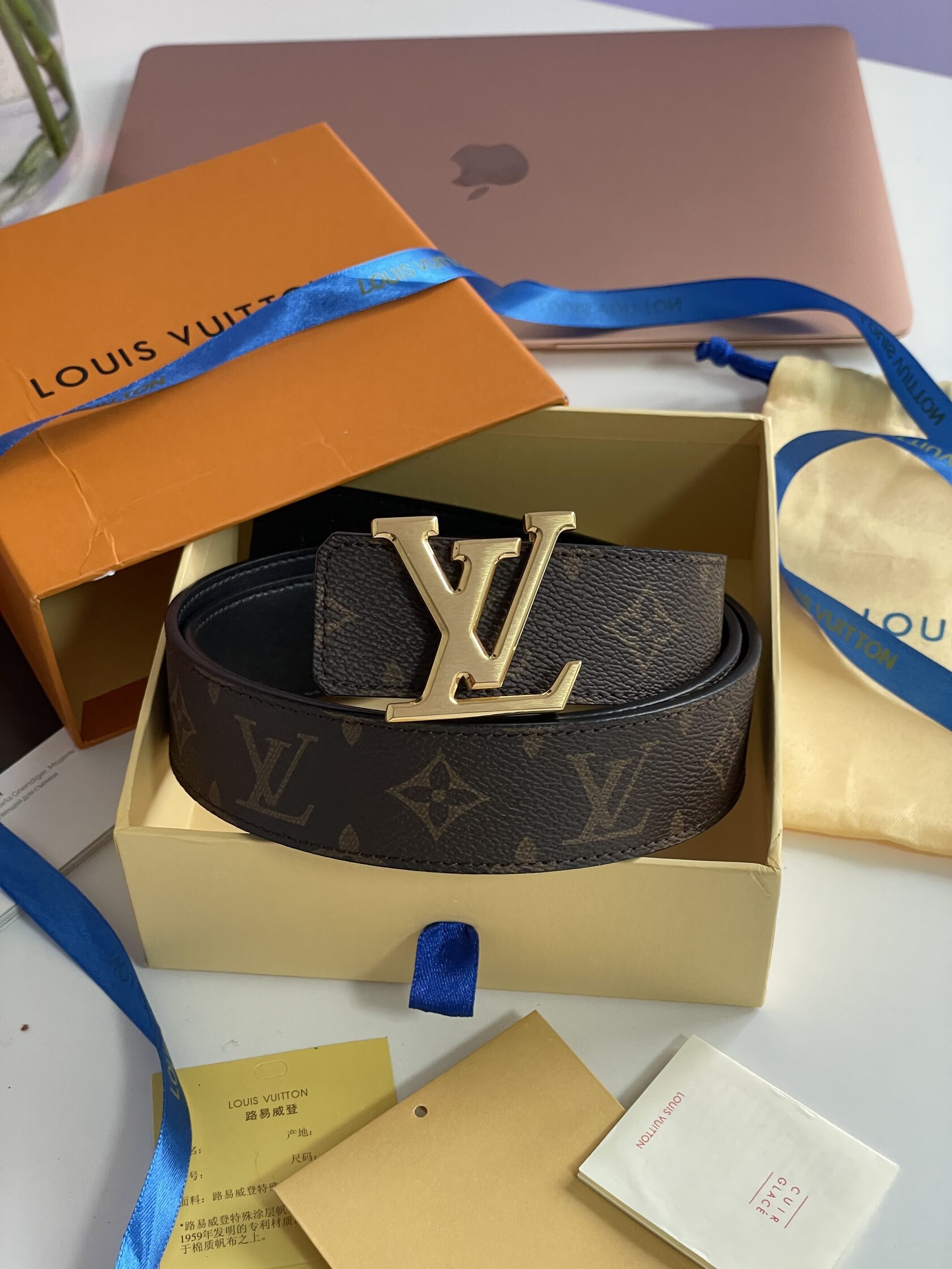 Louis Vuitton Iconic 35 mm Belt Gold - 7