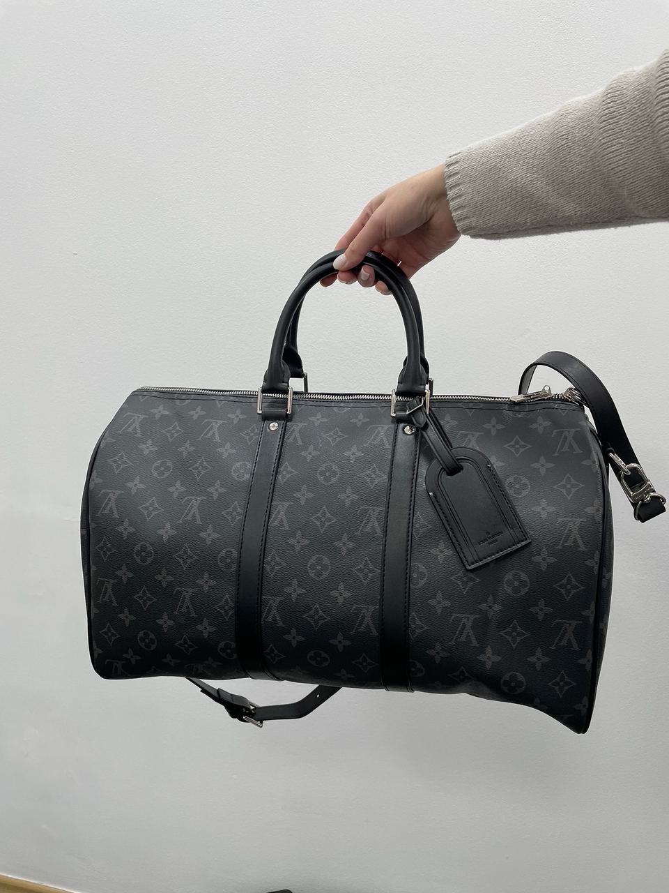 Louis Vuitton Keepall 45 Eclipse Grey - 5