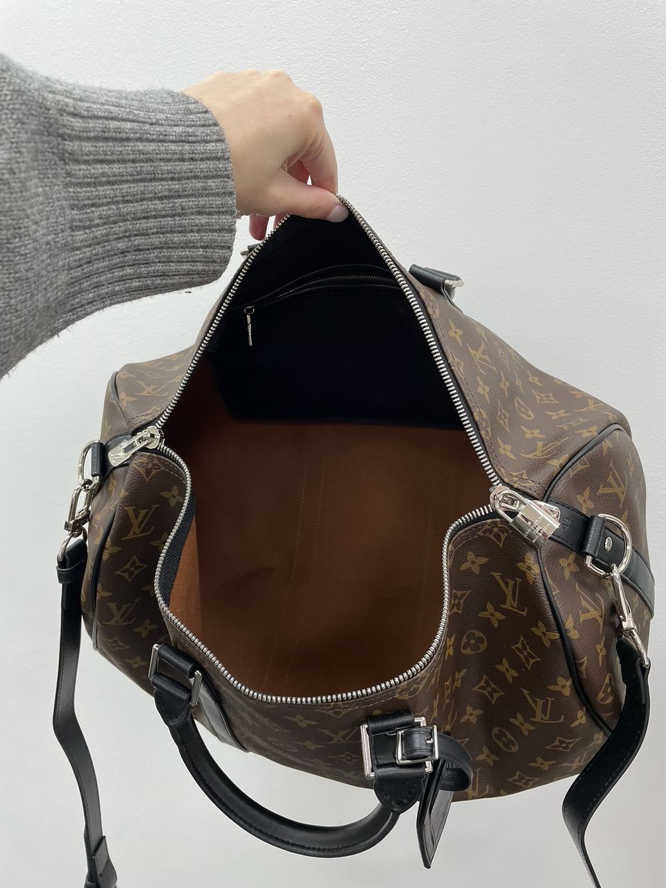 Louis Vuitton Keepall Bandouliere 45 Brown Canvas - 17