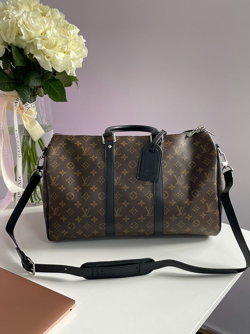 Louis Vuitton Keepall Bandouliere 45 Brown Canvas - 3