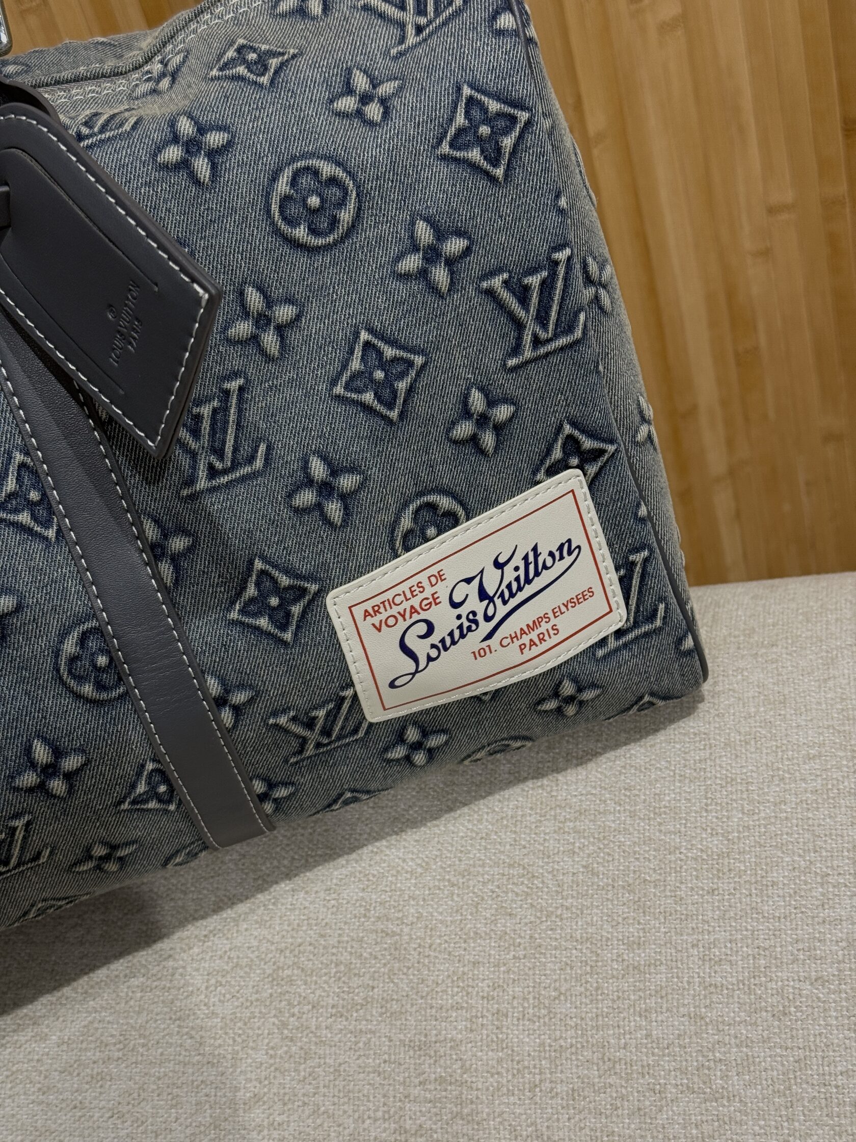 Louis Vuitton Keepall Bandouliere 45 Denim Monogram - 13