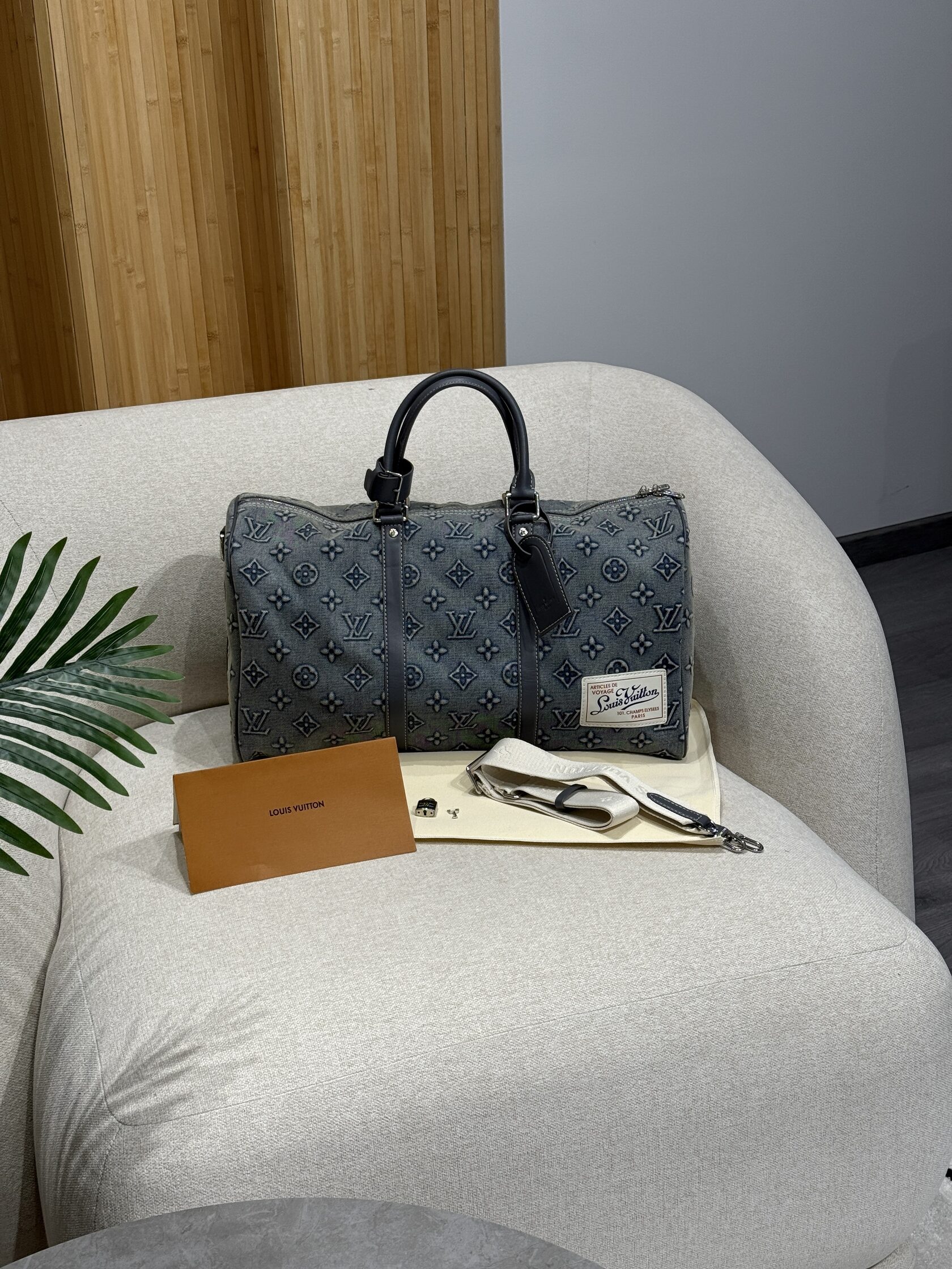 Louis Vuitton Keepall Bandouliere 45 Denim Monogram - 2