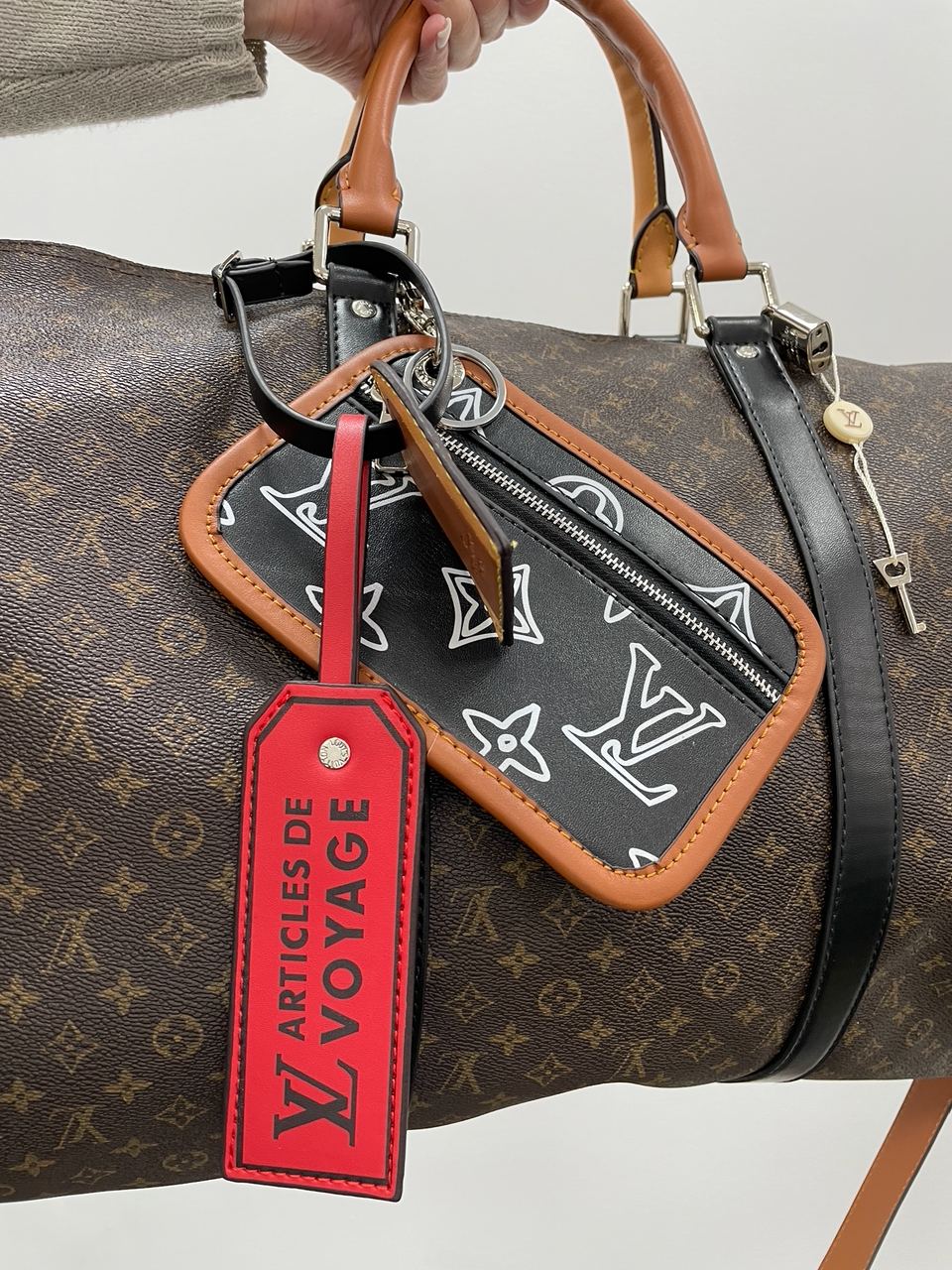 Louis Vuitton Keepall Bandouliere Bag Limited Edition Patchwork Monogram Canvas - 11