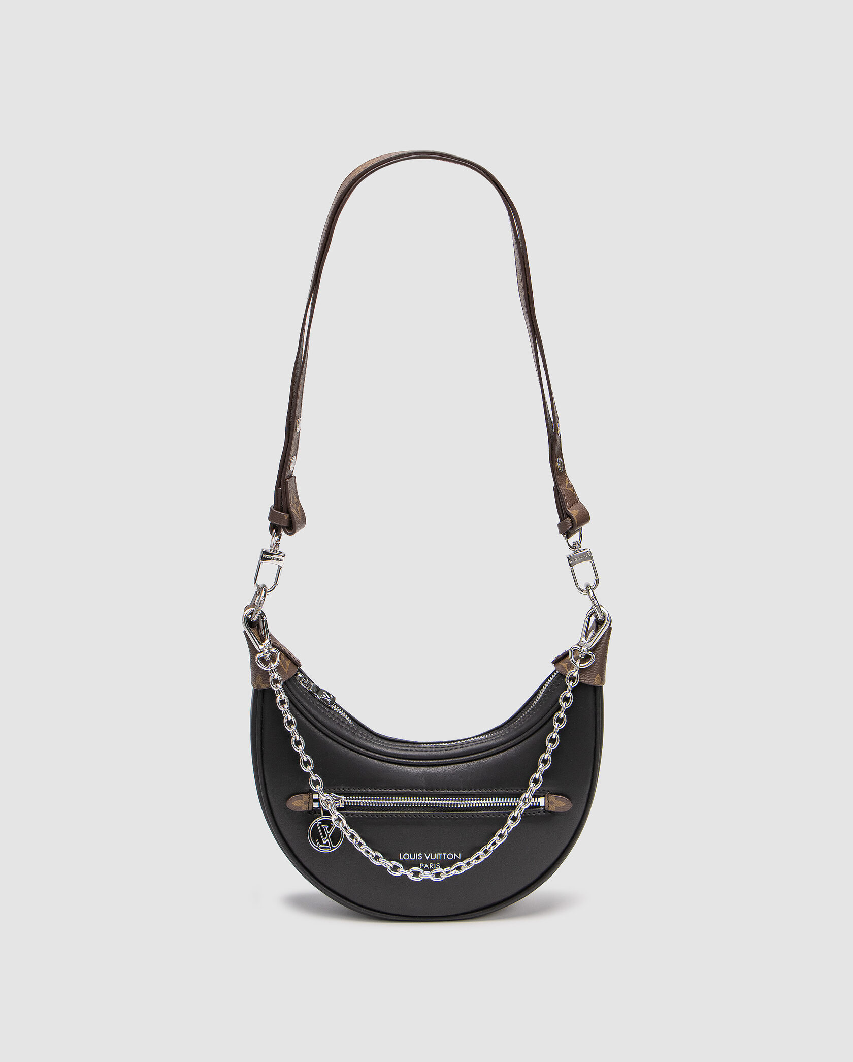 Louis Vuitton Loop Handbag Monogram Black/Canvas with Silver - 3