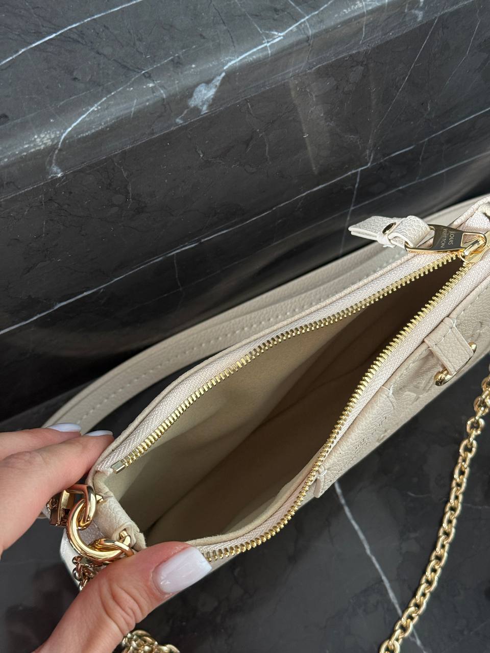 Louis Vuitton Mini Pochette Beige/Gold - 13