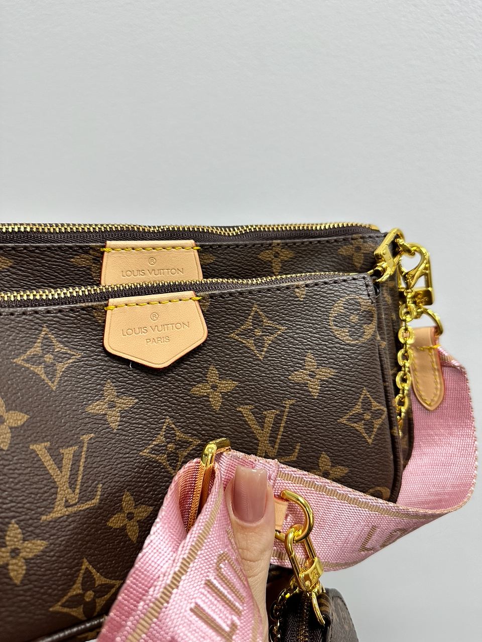 Louis Vuitton Multi Pochette Brown/Pink - 9