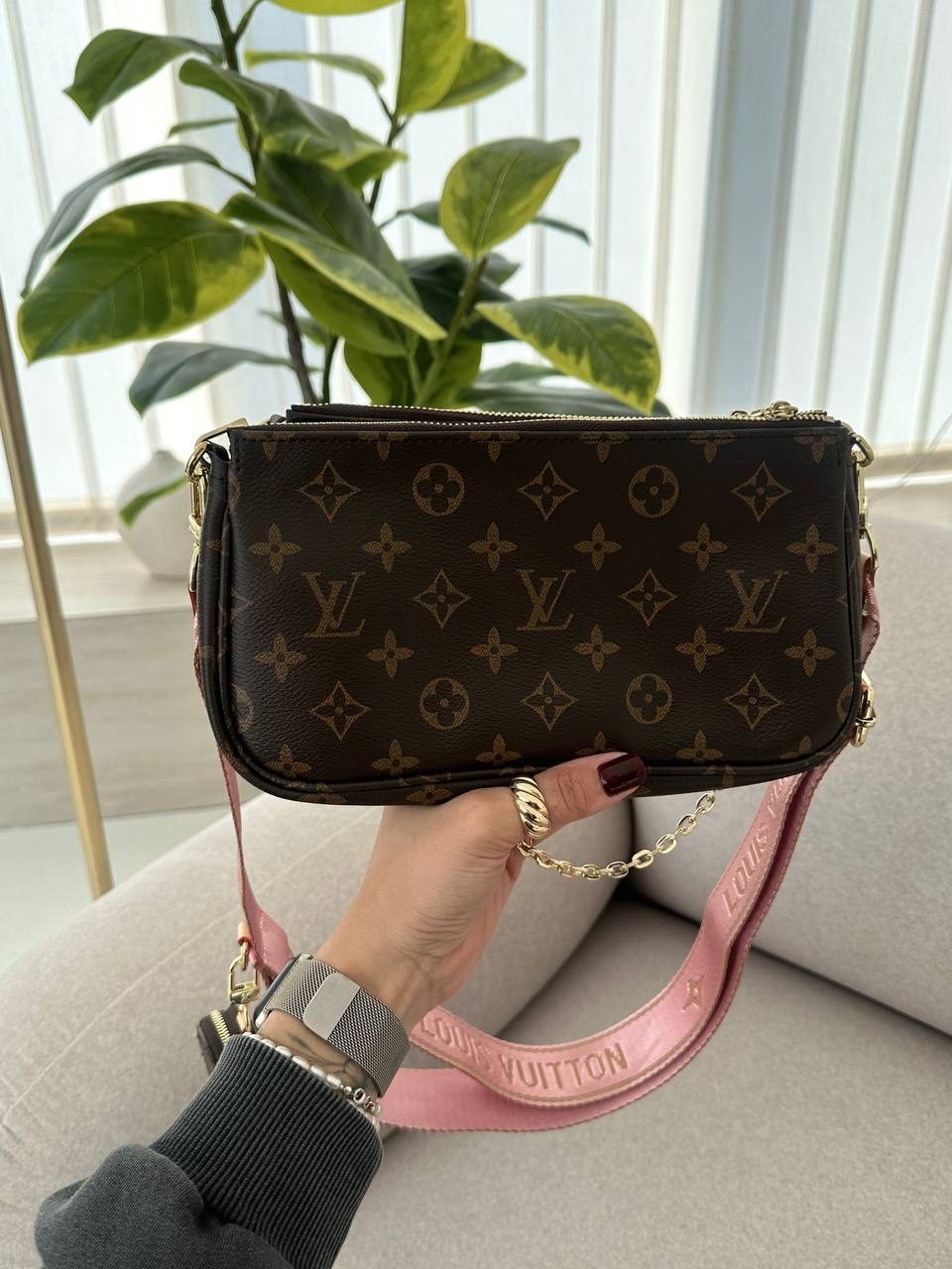 Louis Vuitton Multi Pochette Brown/Pіnk - 3