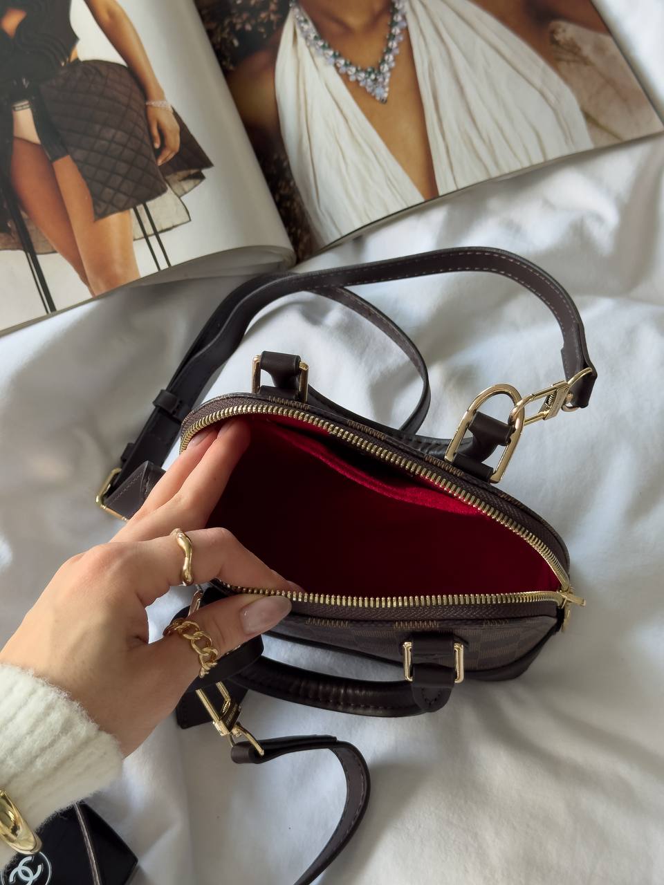 Louis Vuitton Nano Alma Bag Damier Ebene Canvas - 12