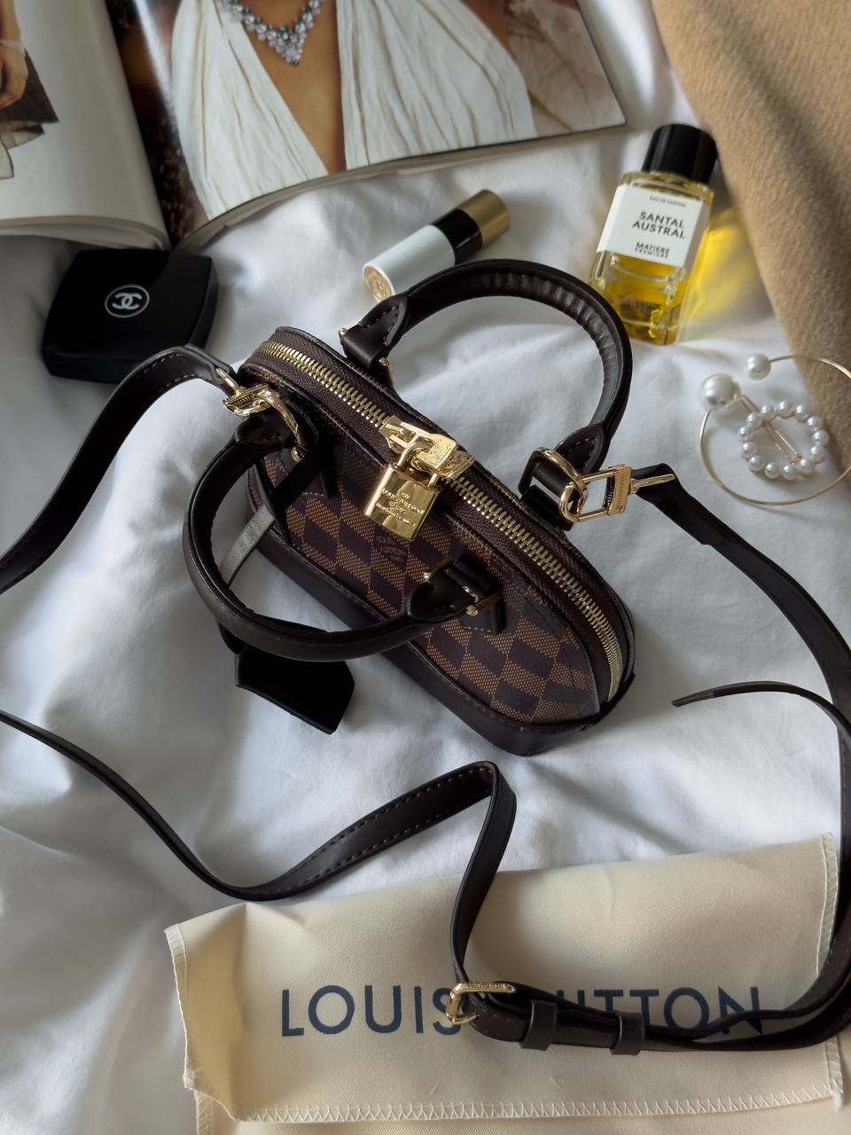 Louis Vuitton Nano Alma Bag Damier Ebene Canvas - 7