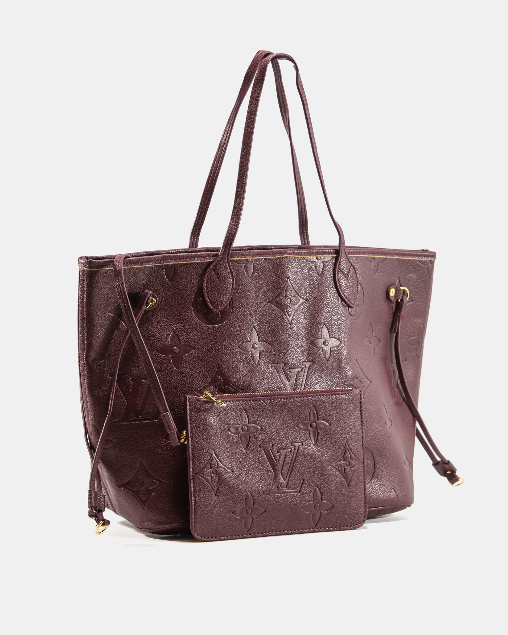 Louis Vuitton Neverfull MM Monogram Empreinte Burgundy - 4