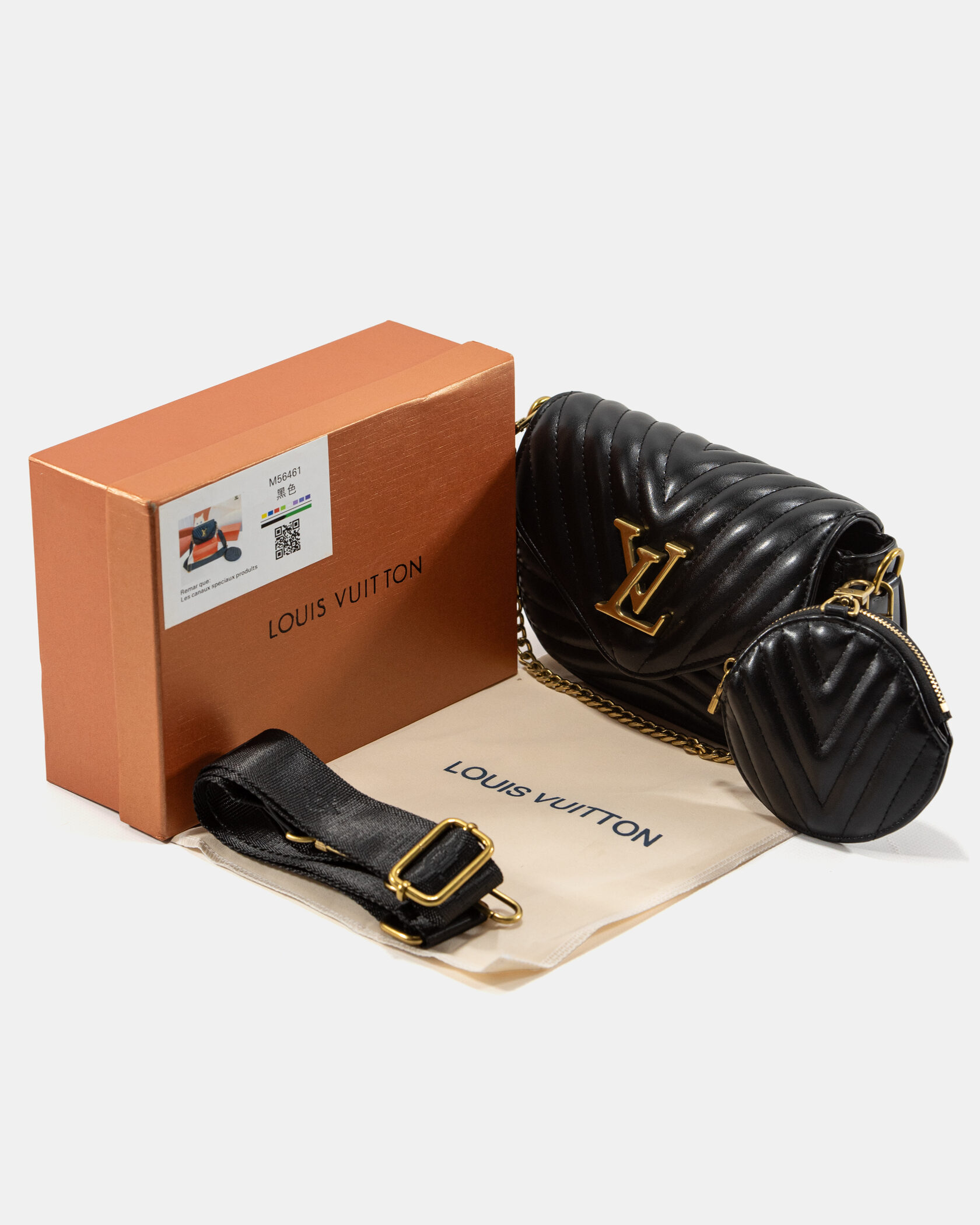 Louis Vuitton New Wave Multi Pochette Bag Black/Gold - 2