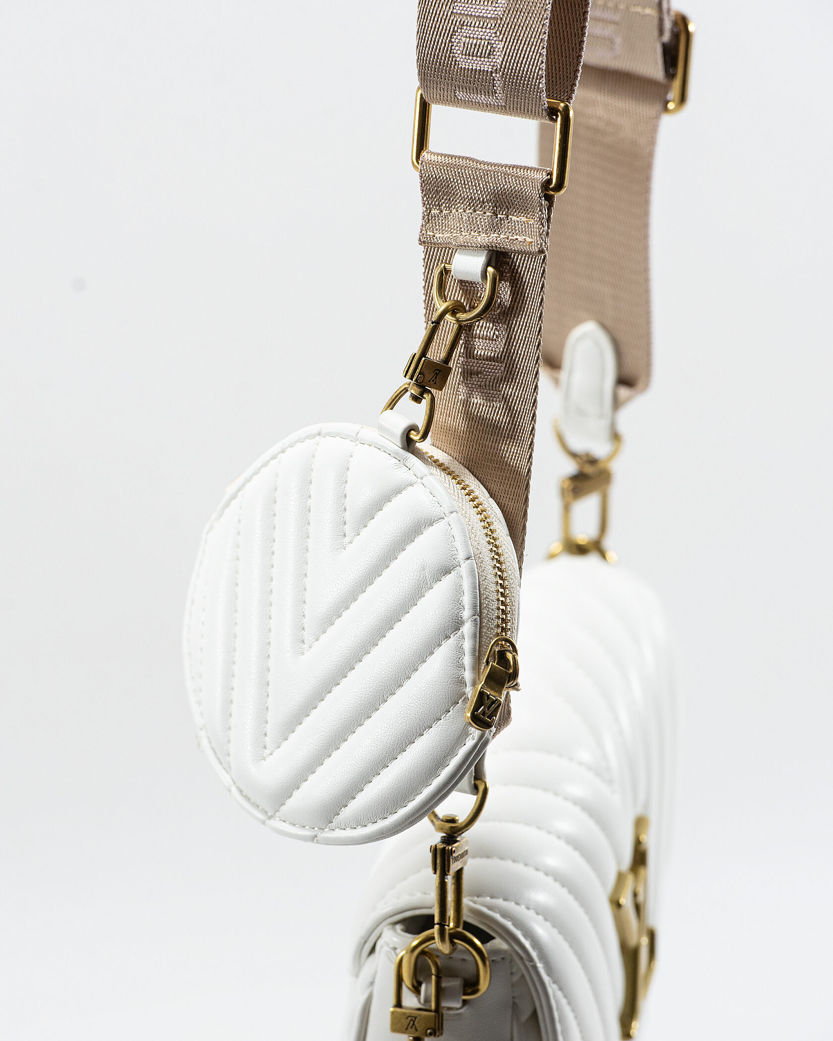 Louis Vuitton New Wave Multi Pochette Bag White/Gold - 10