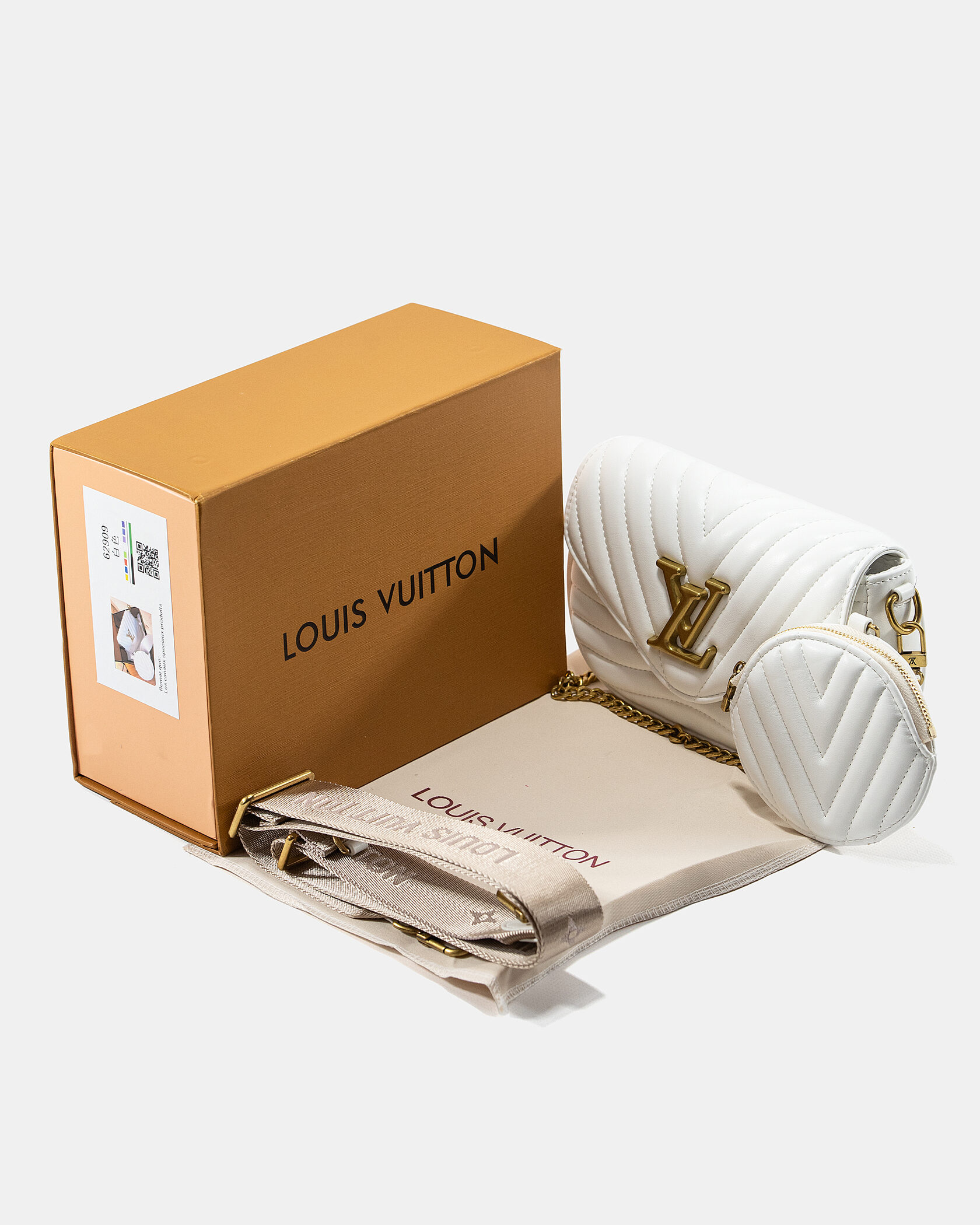Louis Vuitton New Wave Multi Pochette Bag White/Gold - 2
