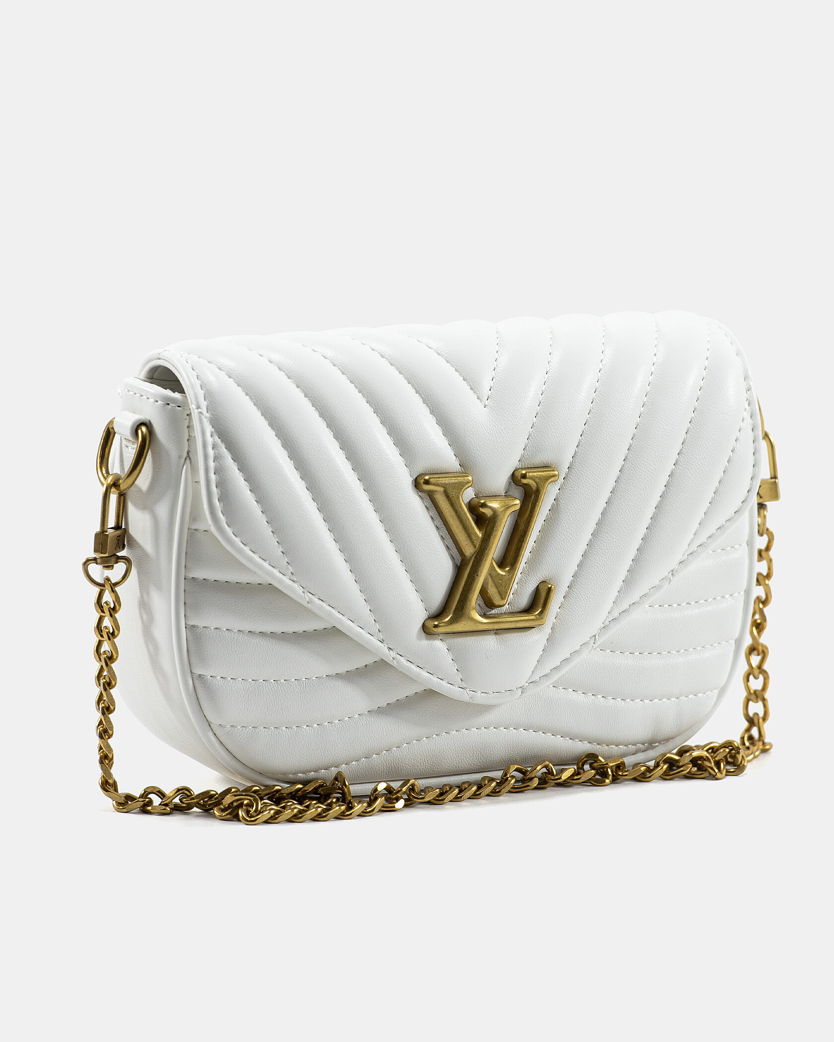 Louis Vuitton New Wave Multi Pochette Bag White/Gold - 5