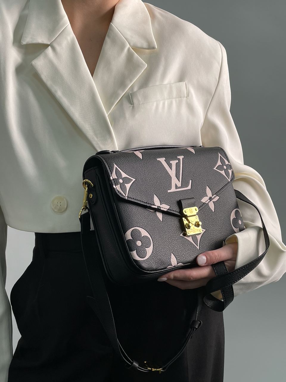 Louis Vuitton Pochette M?tis Black &amp; Beige Monogram Empreinte Giant - 7
