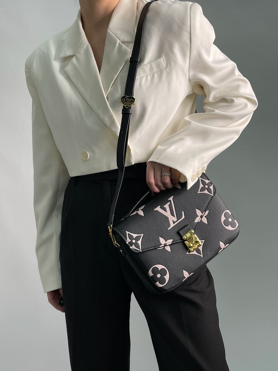 Louis Vuitton Pochette M?tis Black &amp; Beige Monogram Empreinte Giant - 8