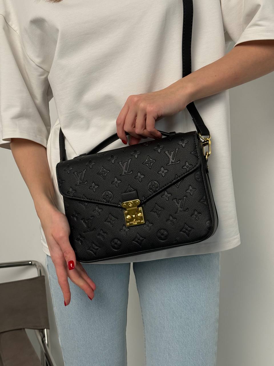 Louis Vuitton Pochette Métis Monogram Black - 3