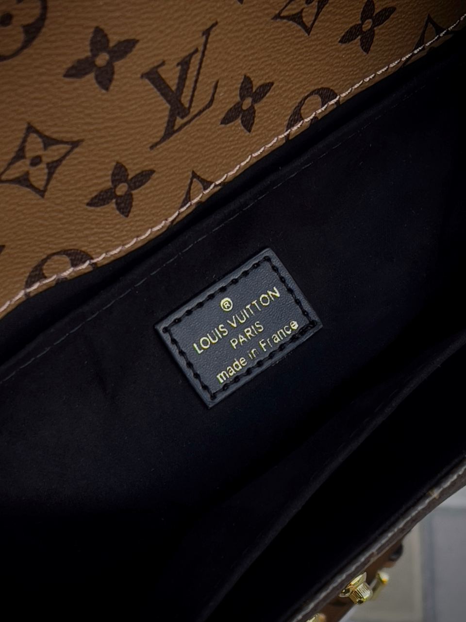 Louis Vuitton Pochette Metis Shoulder Bag Brown Leather Monogram Reverse Coated - 16