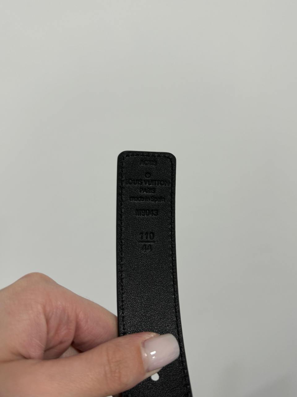 Louis Vuitton Reversible Leather Belt 30mm Embossing Black/Silver - 17