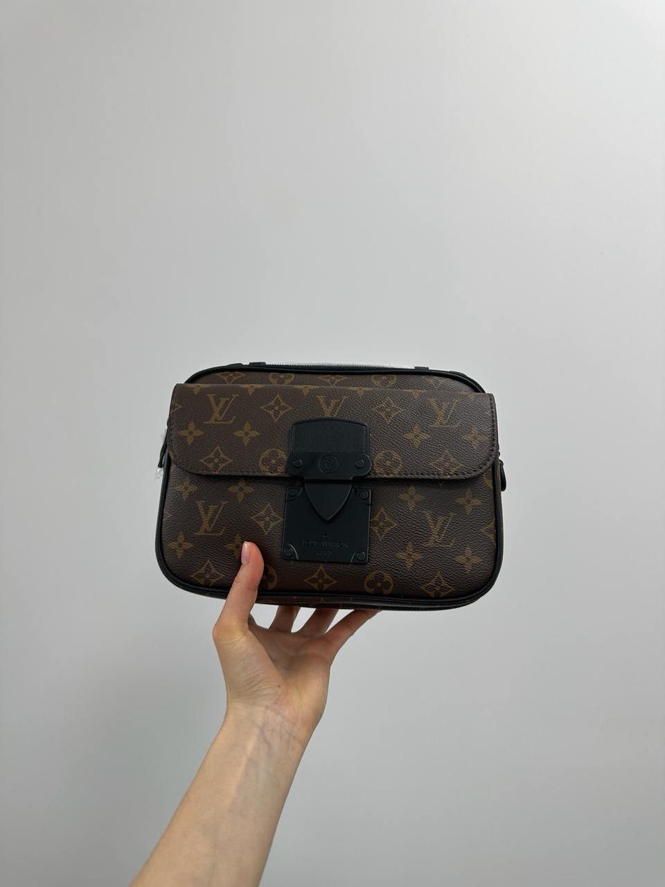 Louis Vuitton S Lock Messenger Monogram Macassar Canvas Brown - 5