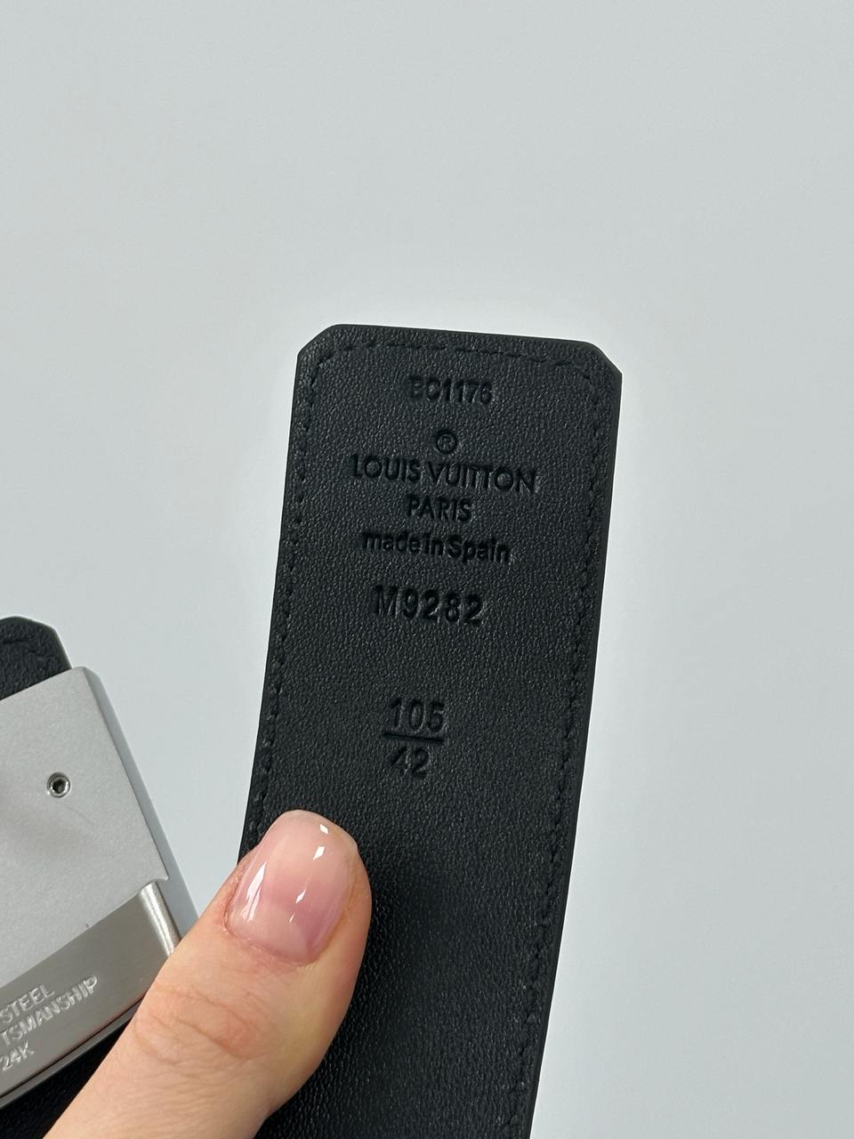 Louis Vuitton Shadow 40mm Belt Black/Silver - 15