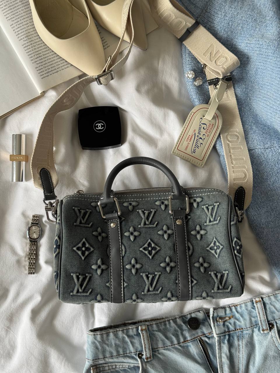 Louis Vuitton Speedy Bandoulière 25 Bag Denim Monogram - 3