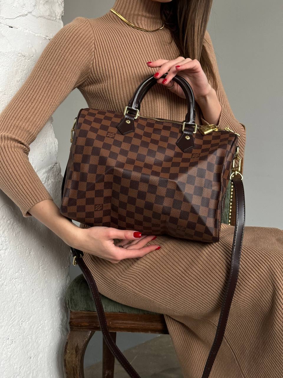 Louis Vuitton Speedy Bandoulière 25 Damier Ebene - Handbags - 6