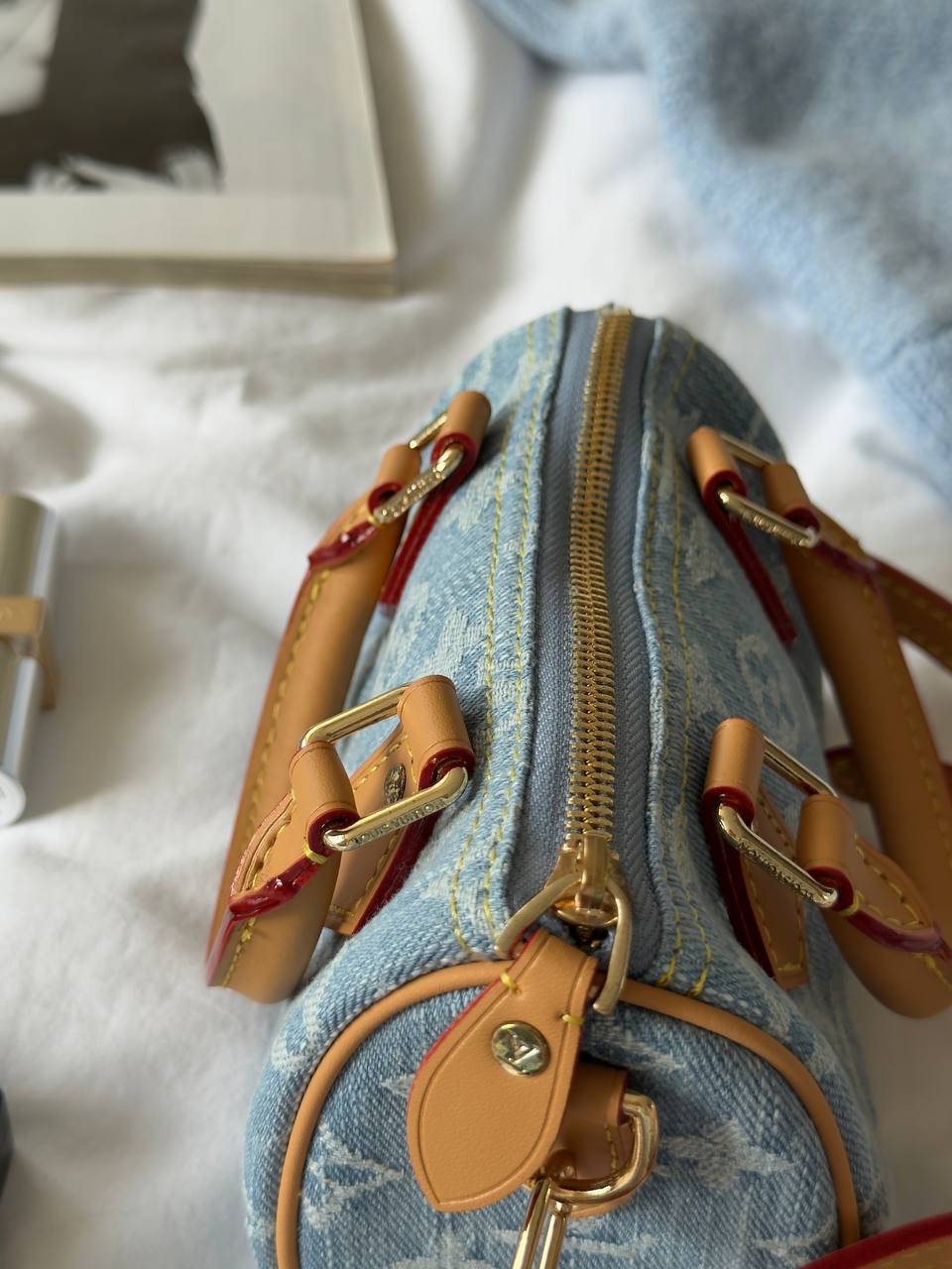 Louis Vuitton Speedy Nano Bag Denim - 11