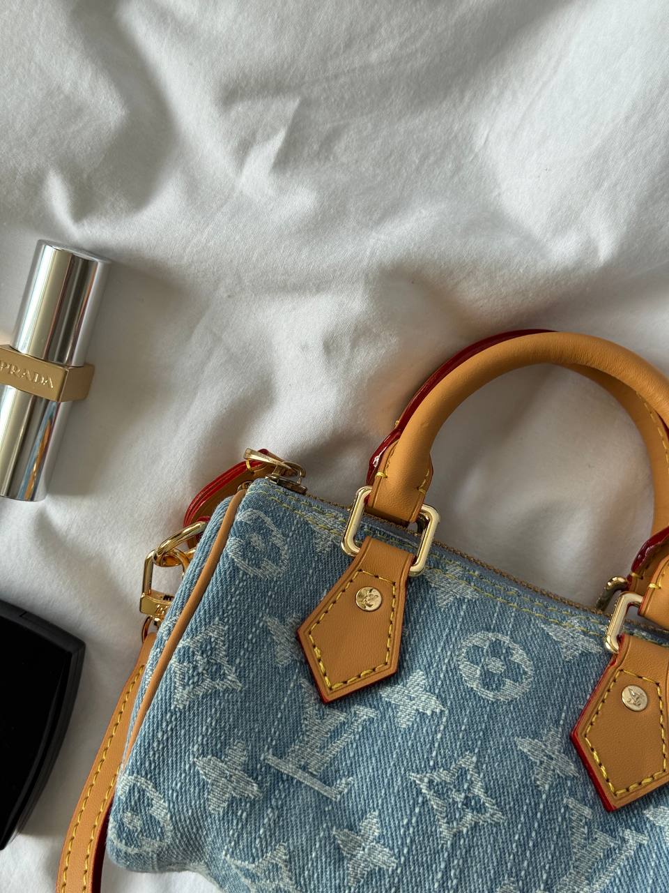 Louis Vuitton Speedy Nano Bag Denim - 14