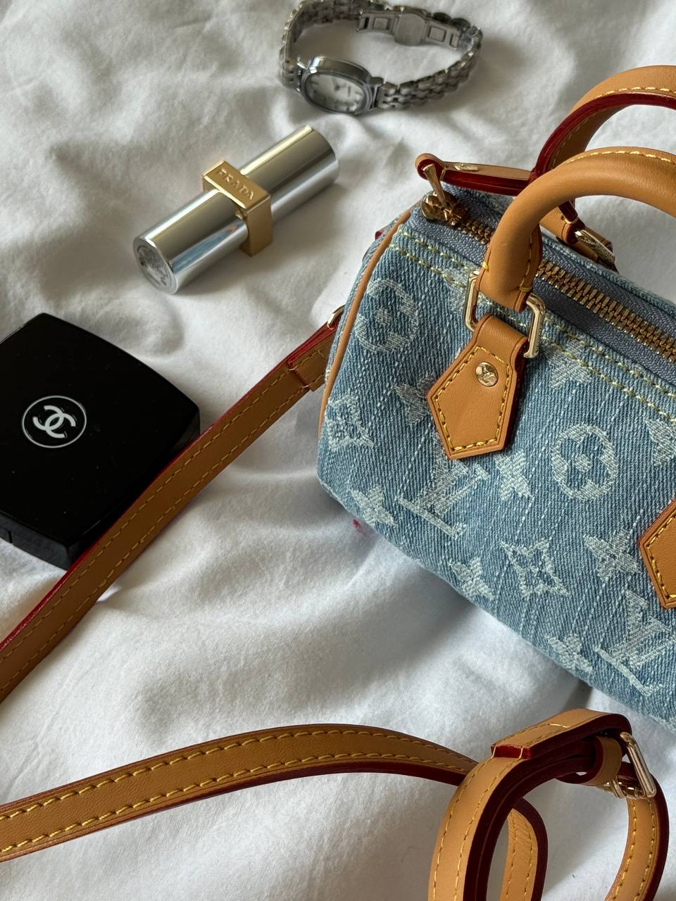 Louis Vuitton Speedy Nano Bag Denim - 5