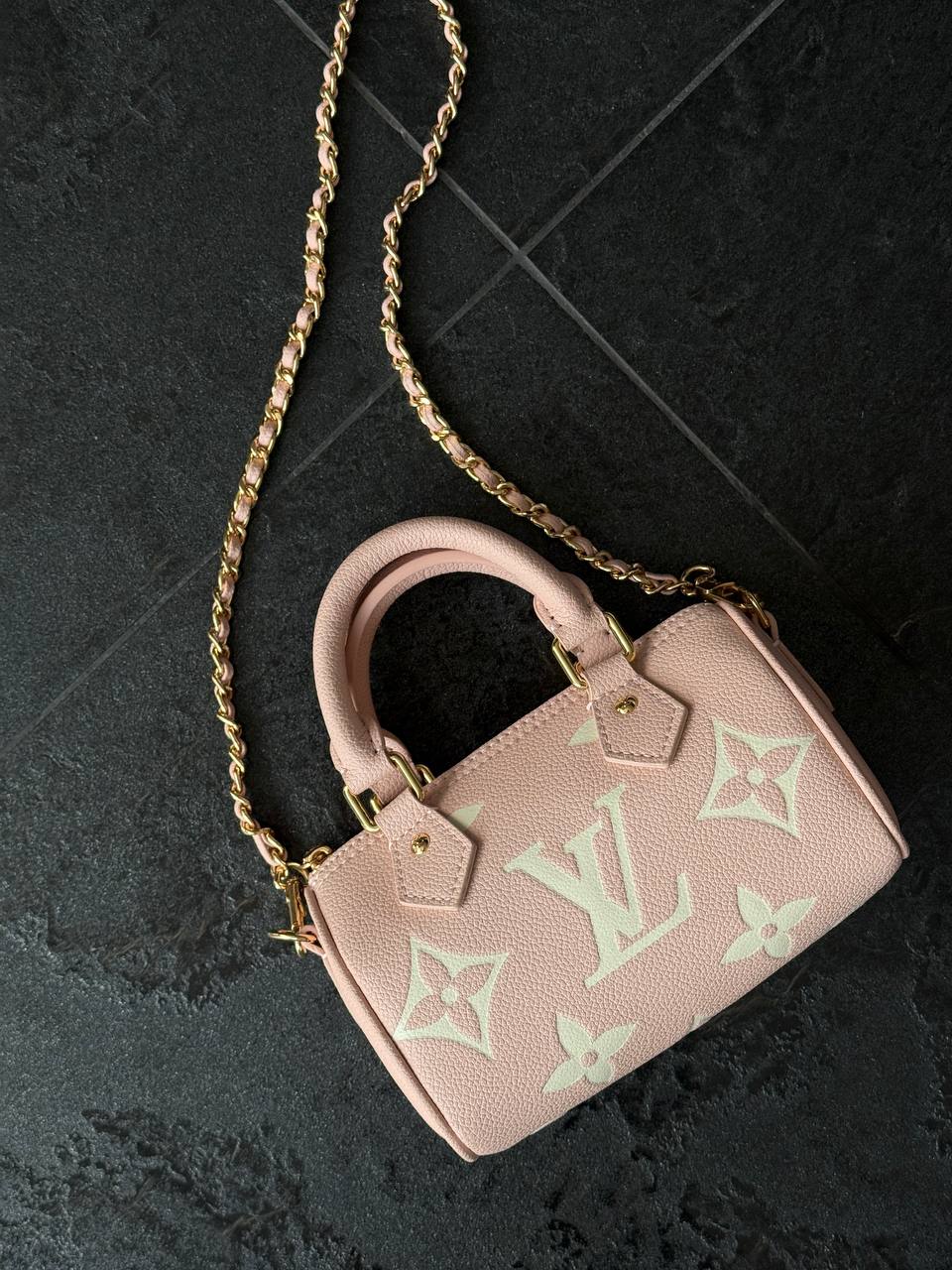 Louis Vuitton Speedy Nano Monogram Empreinte Leather Rose - 5