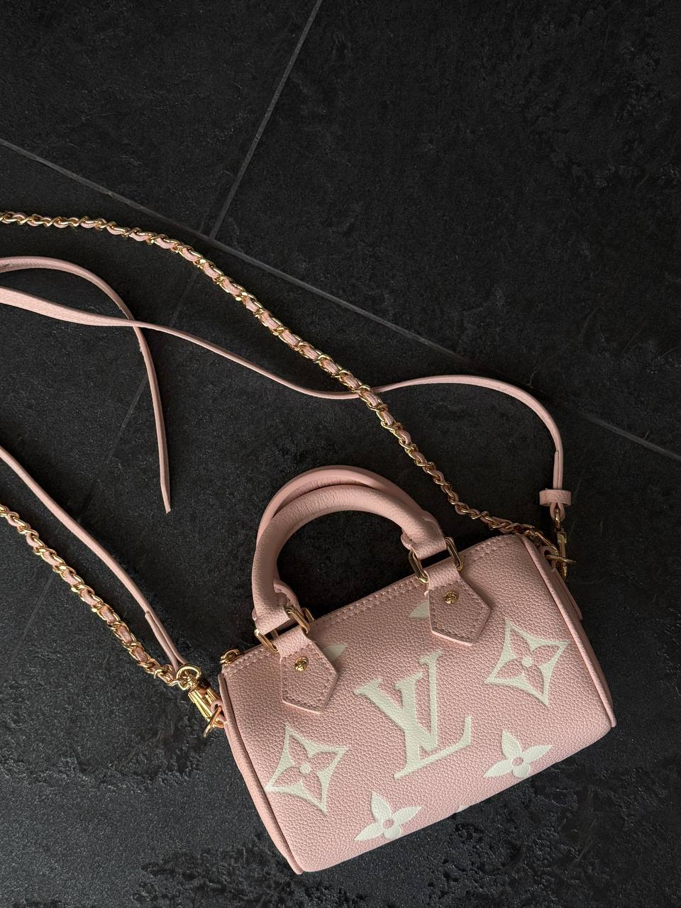 Louis Vuitton Speedy Nano Monogram Empreinte Leather Rose - 6
