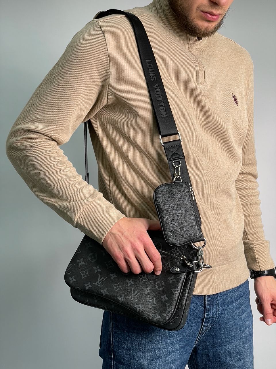 Louis Vuitton Trio Messenger Grey/Blue - 6