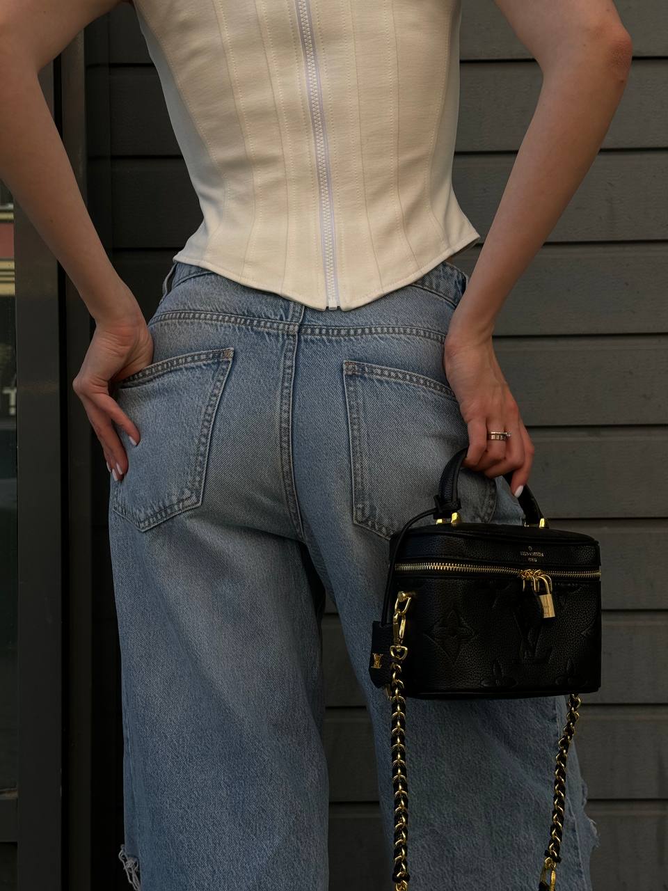 Louis Vuitton Vanity PM Bag Monogram Black/Gold - 2