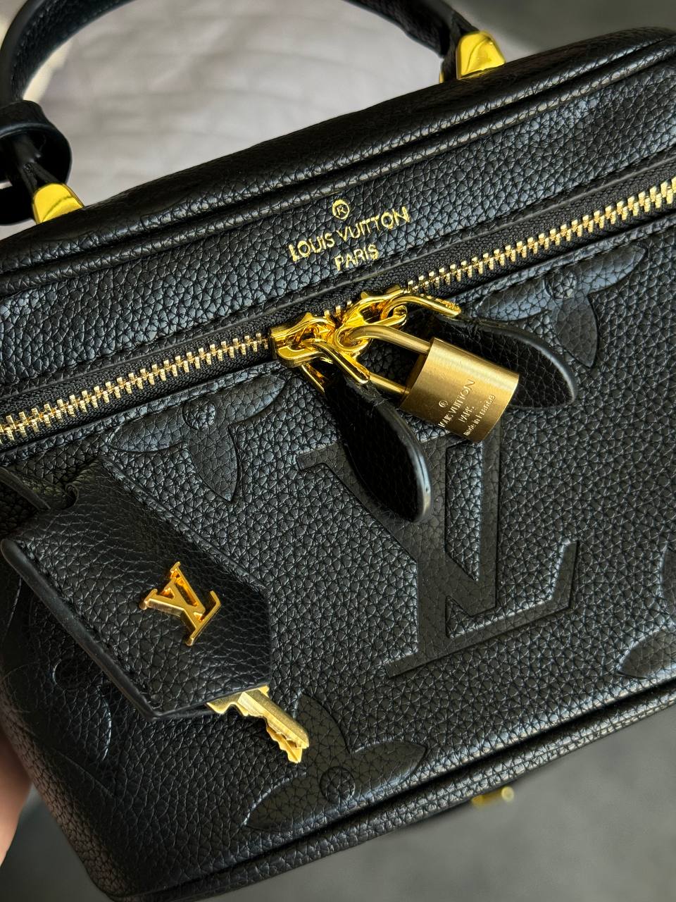Louis Vuitton Vanity PM Bag Monogram Black/Gold - 5