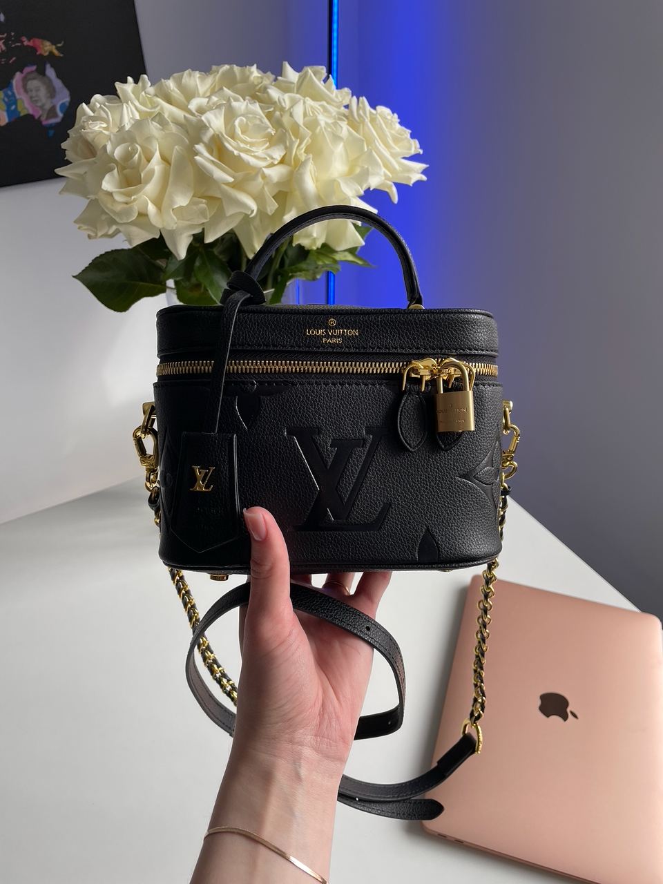 Louis Vuitton Vanity PM Bag Monogram Black/Gold - 4