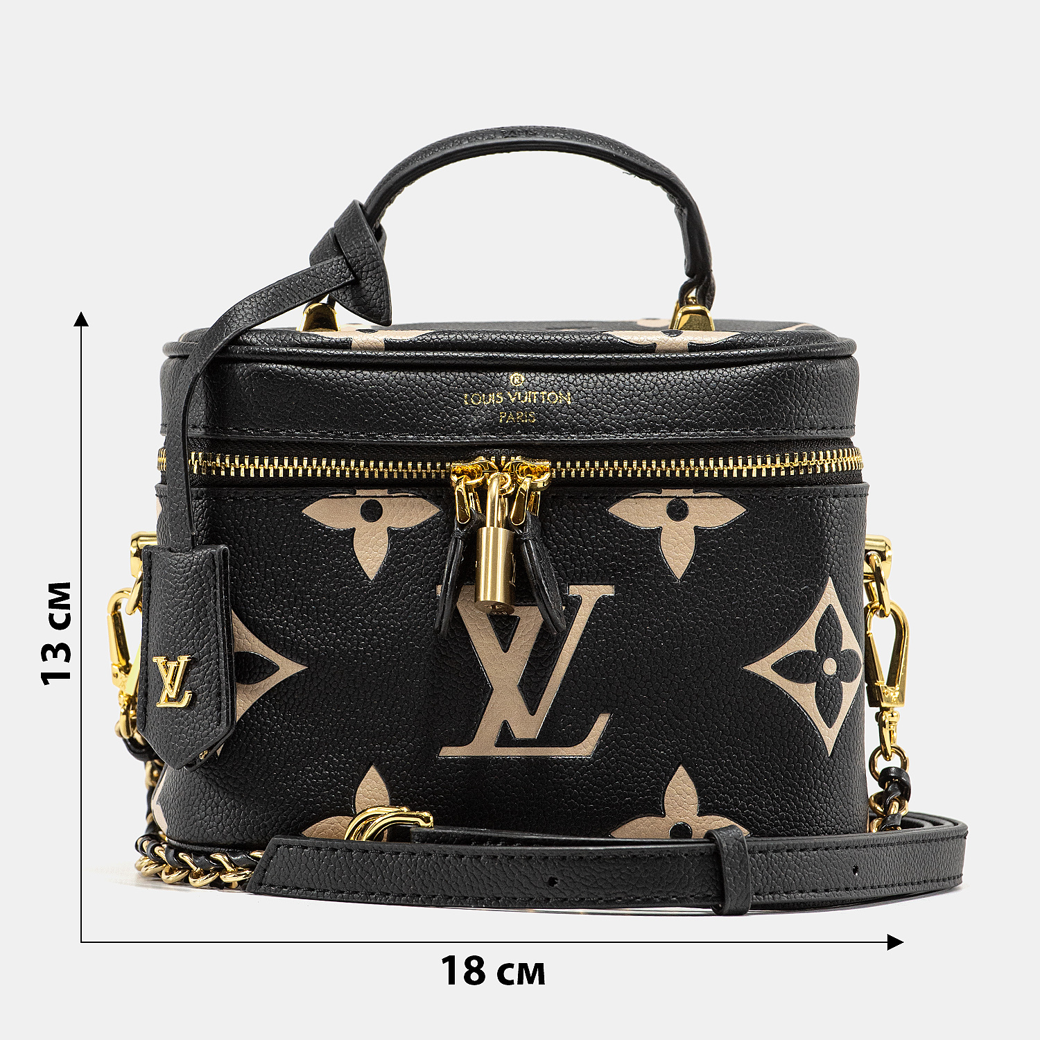 Louis Vuitton Vanity PM Bag Monogram Empreinte Leather Noir - 3