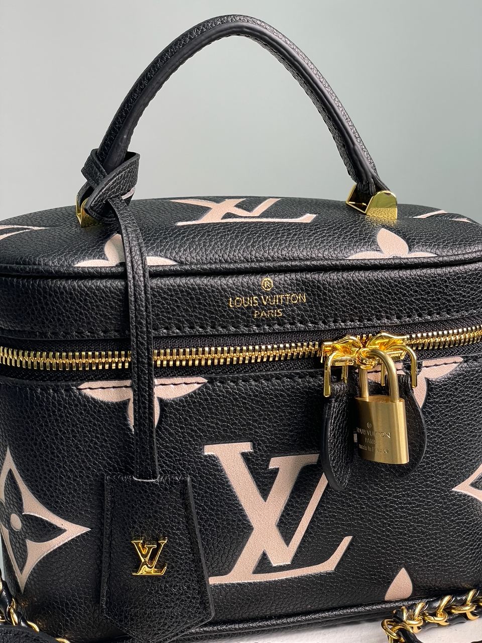Louis Vuitton Vanity PM Bag Monogram Empreinte Leather Noir - 7