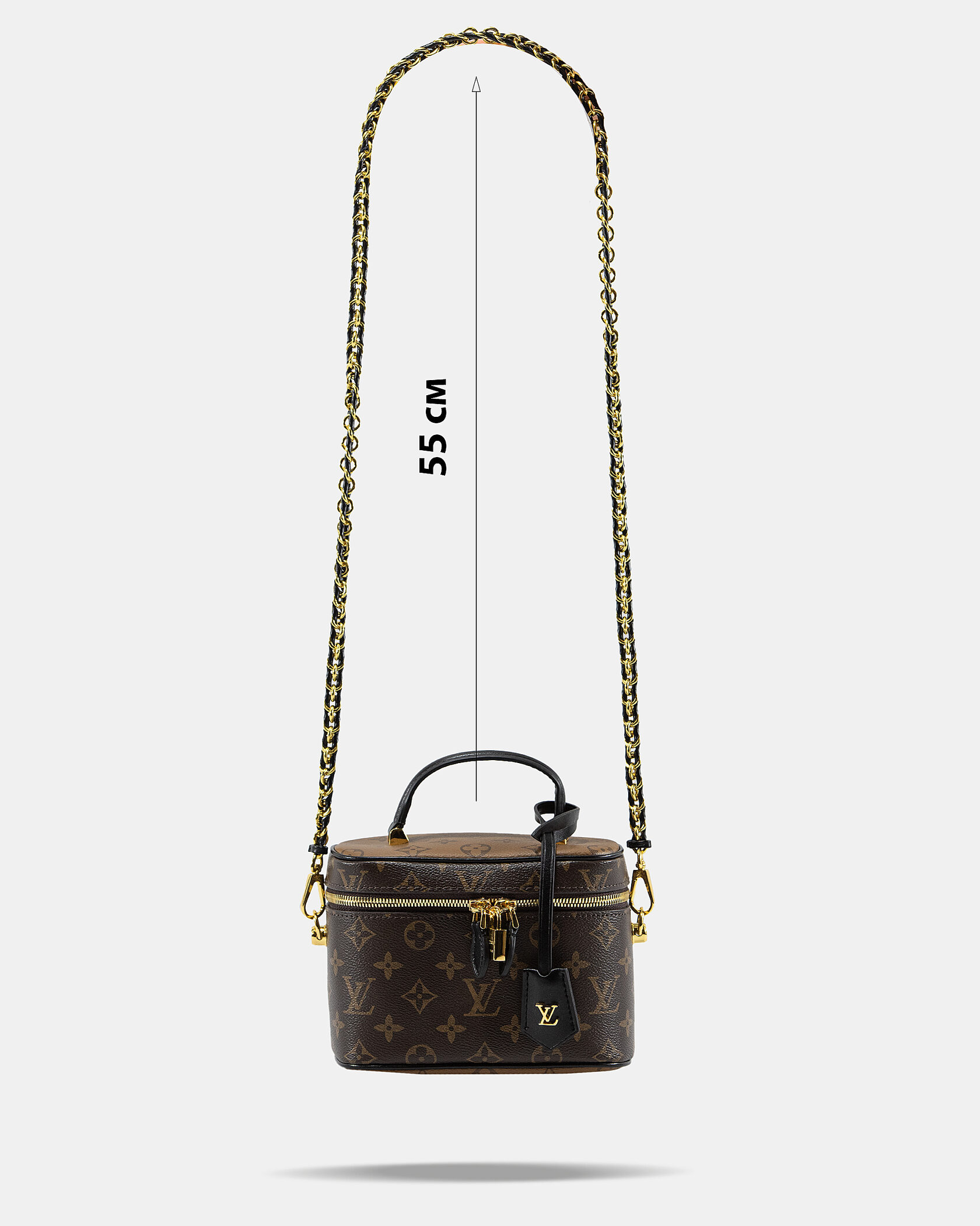 Louis Vuitton Vanity PM Bag Monogram Reverse Coated Canvas Calf - 4