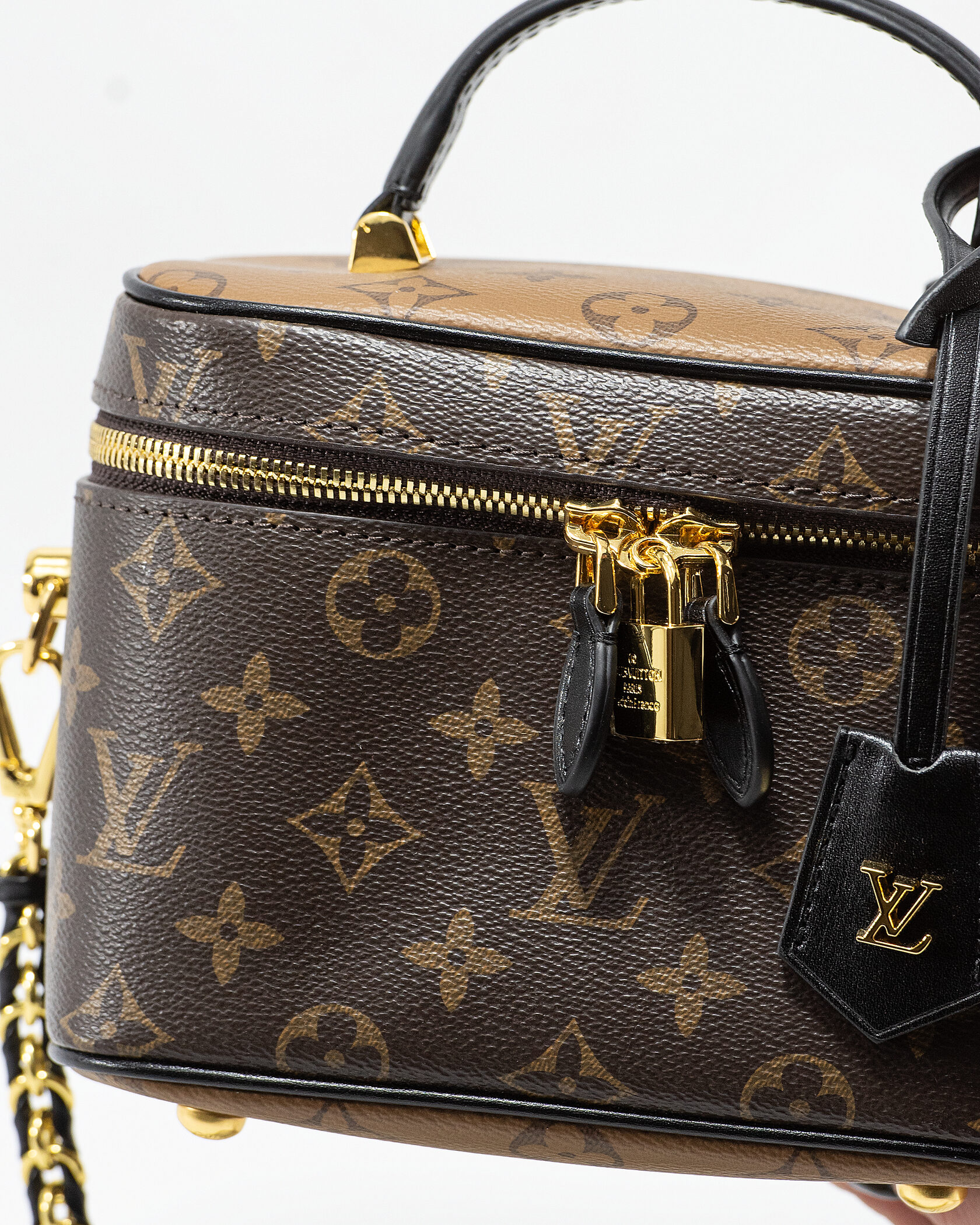 Louis Vuitton Vanity PM Bag Monogram Reverse Coated Canvas Calf - 9